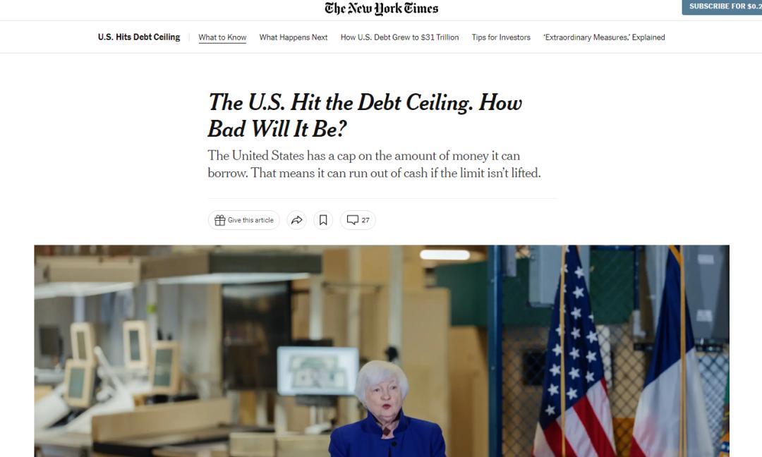 Has the U.S. Hit the Debt Ceiling Again?How should investors respond ...