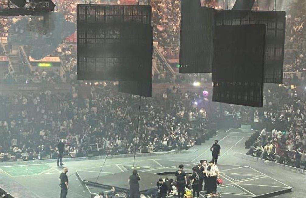 Mirror concert accident Dancer's cervical spine burst or will be