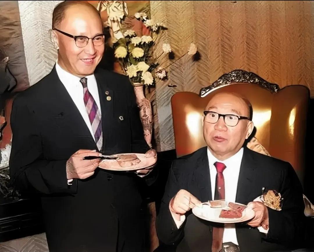 In 1963, Kong Xiangxi’s 80th birthday, He Yingqin came to celebrate his