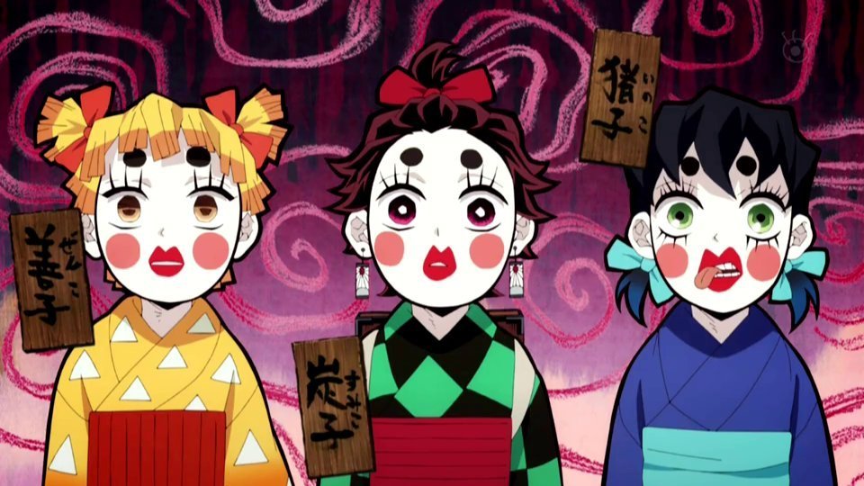 主角四人组互换衣服 祢豆子新形象太飒 建议伊之助女装半永久 资讯咖