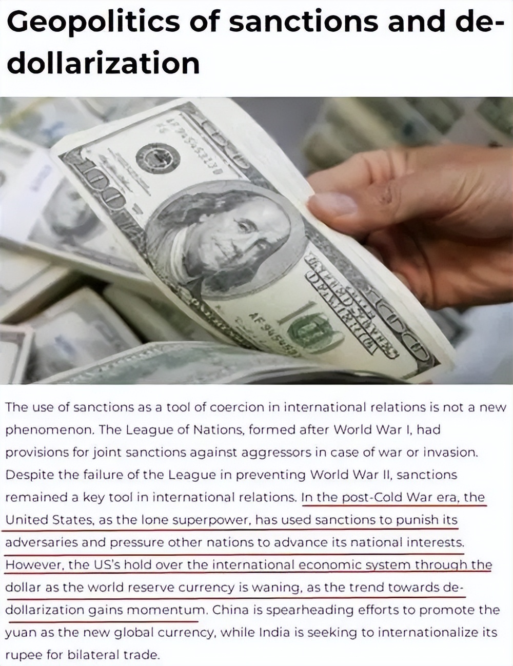 Overseas Network In-depth Report: The process of "de-dollarization" is ...