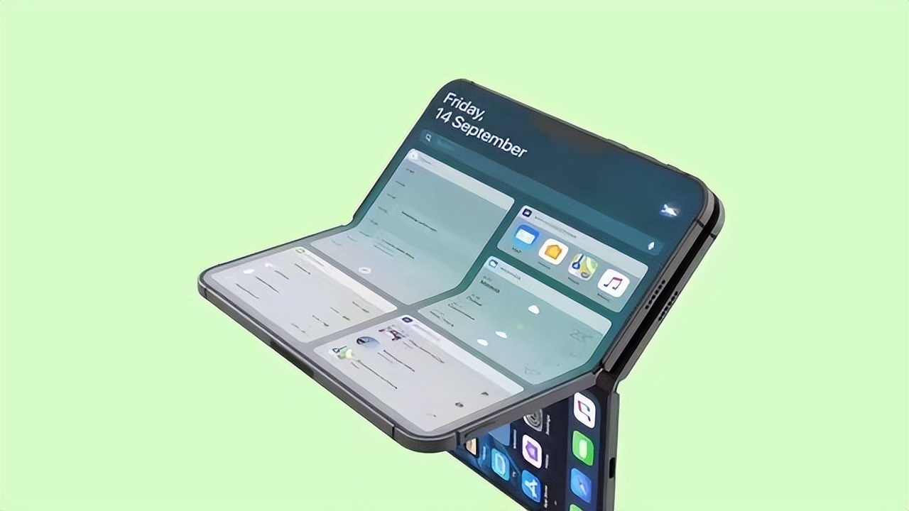 iPhone 15 Fold concept machine: M1 chip + 7000mAh + under-screen lens ...