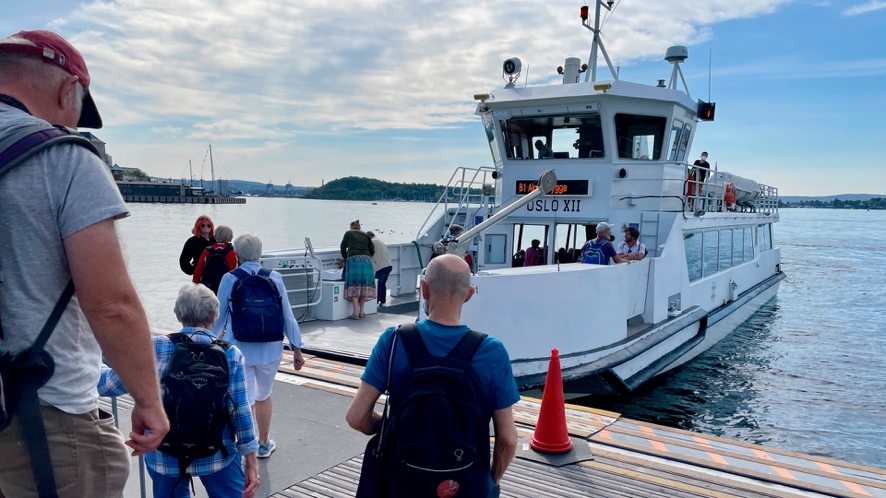 Hovedøya, Oslo, Norway, the locals love to go to the waves, looking for ...