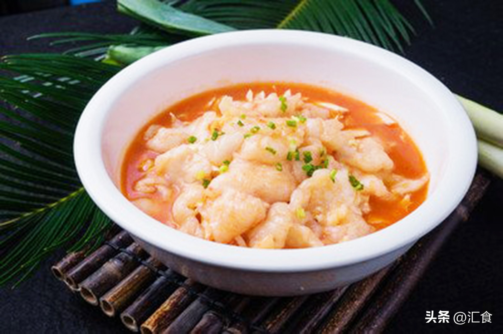 Beef brisket stewed with yellow bean curd sticks, fish slices in tomato ...