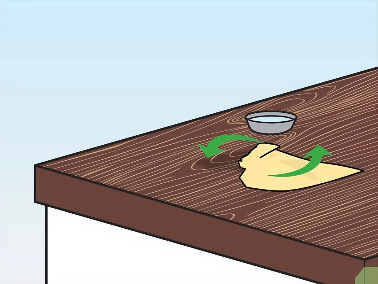 This cleaning tool easily removes oil stains from wood iNEWS