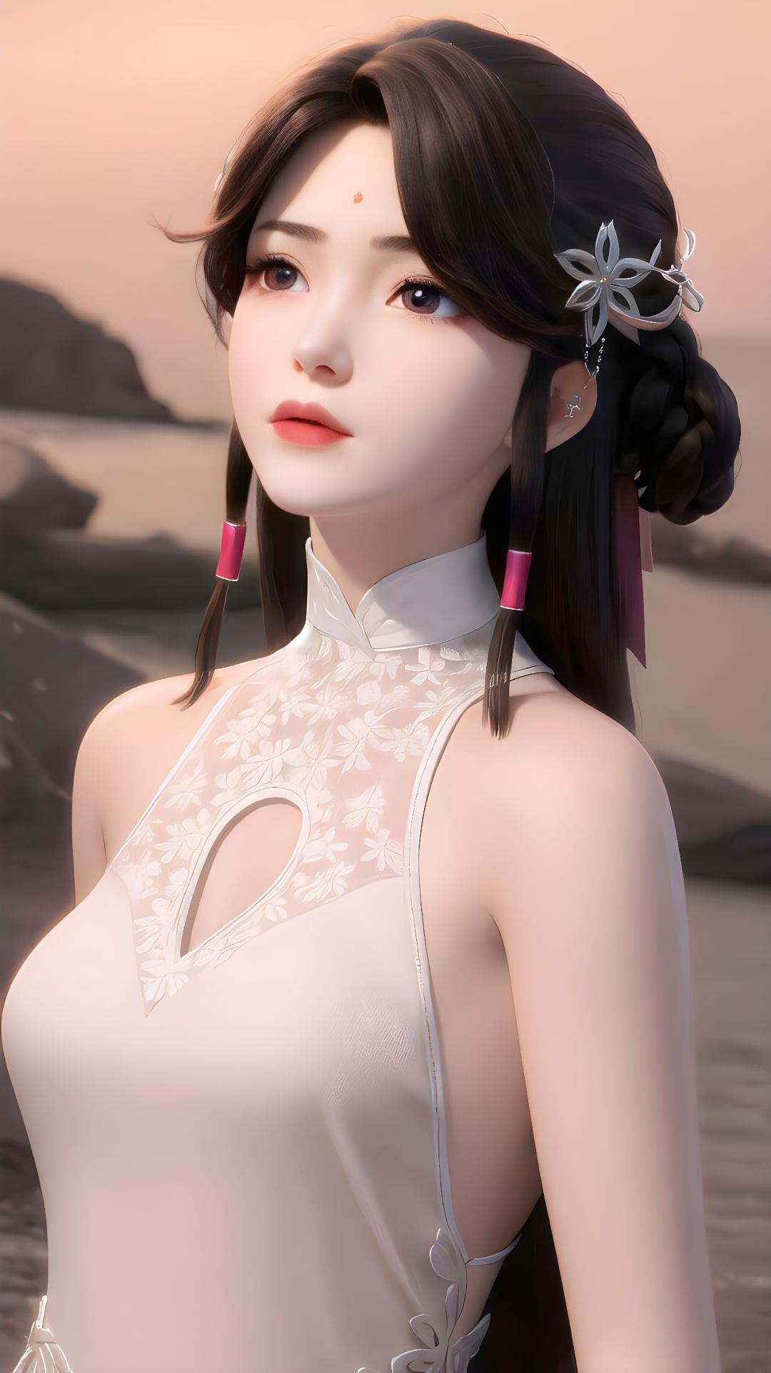 Perfect World: Huo Ling'er, revealing the secret of her sexy back