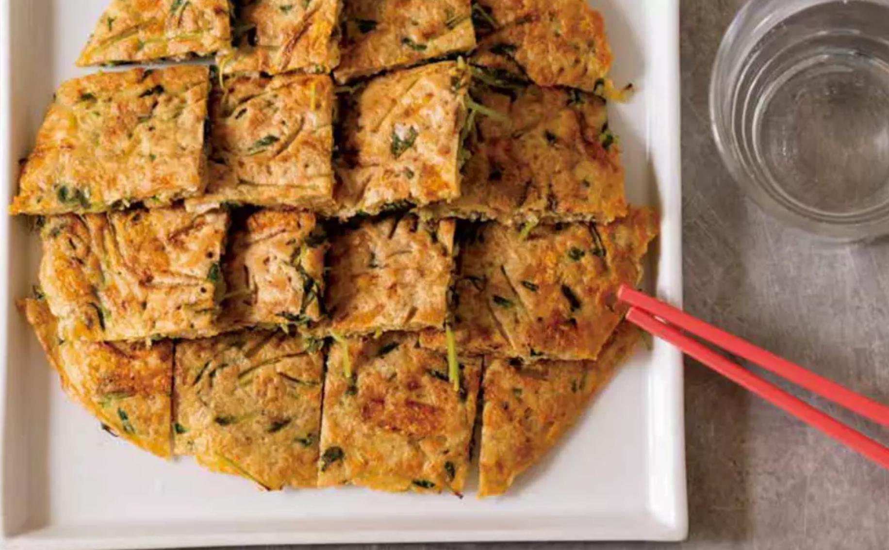 LowSugar and LowFat Recipes Oatmeal Sprout Pancakes and Kimchi