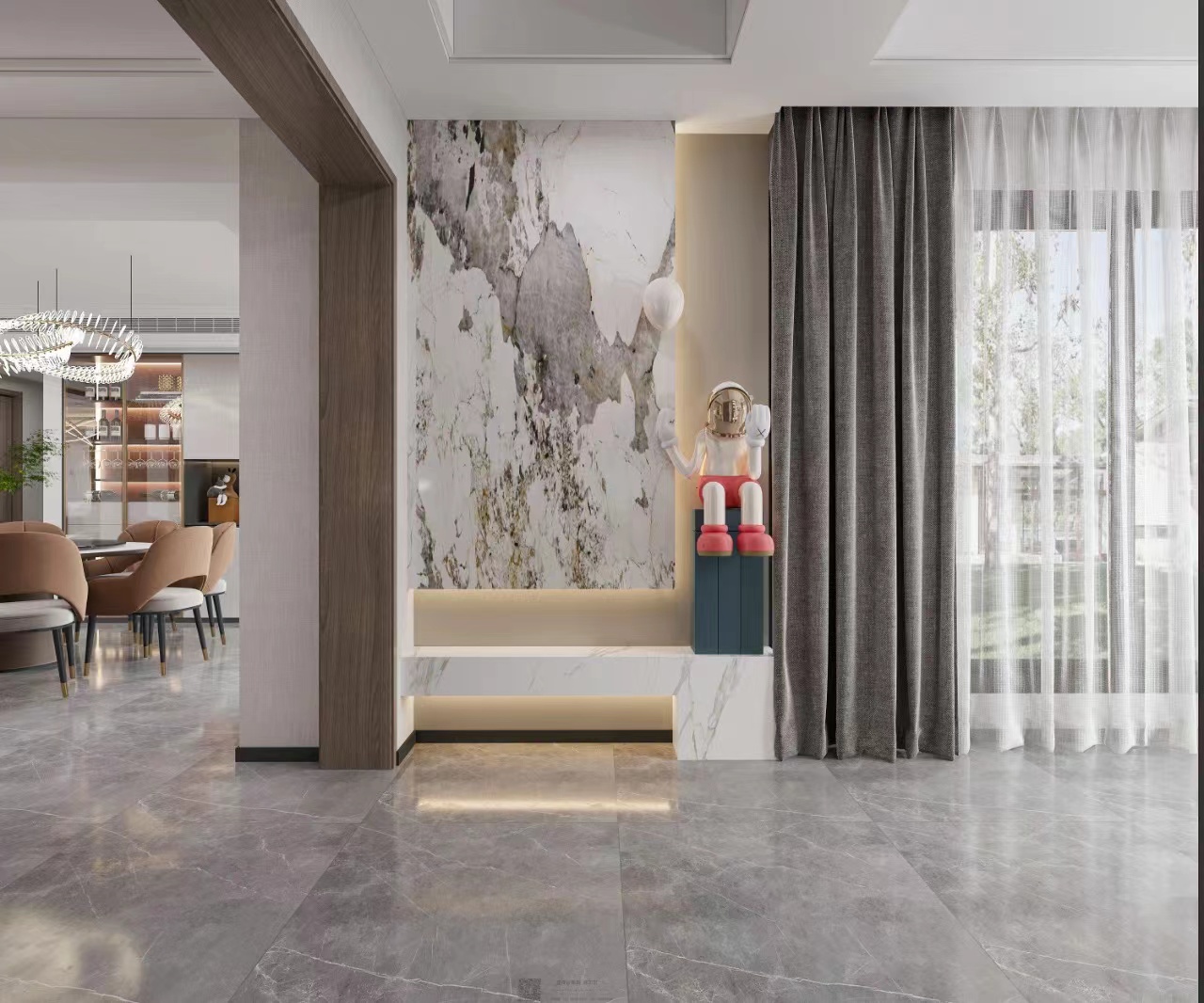 What is the standard for the depth of the custom wardrobe (the