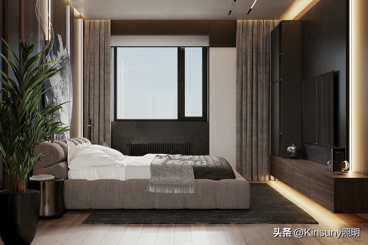 Use night lights to add a light to the space, just right and beautiful