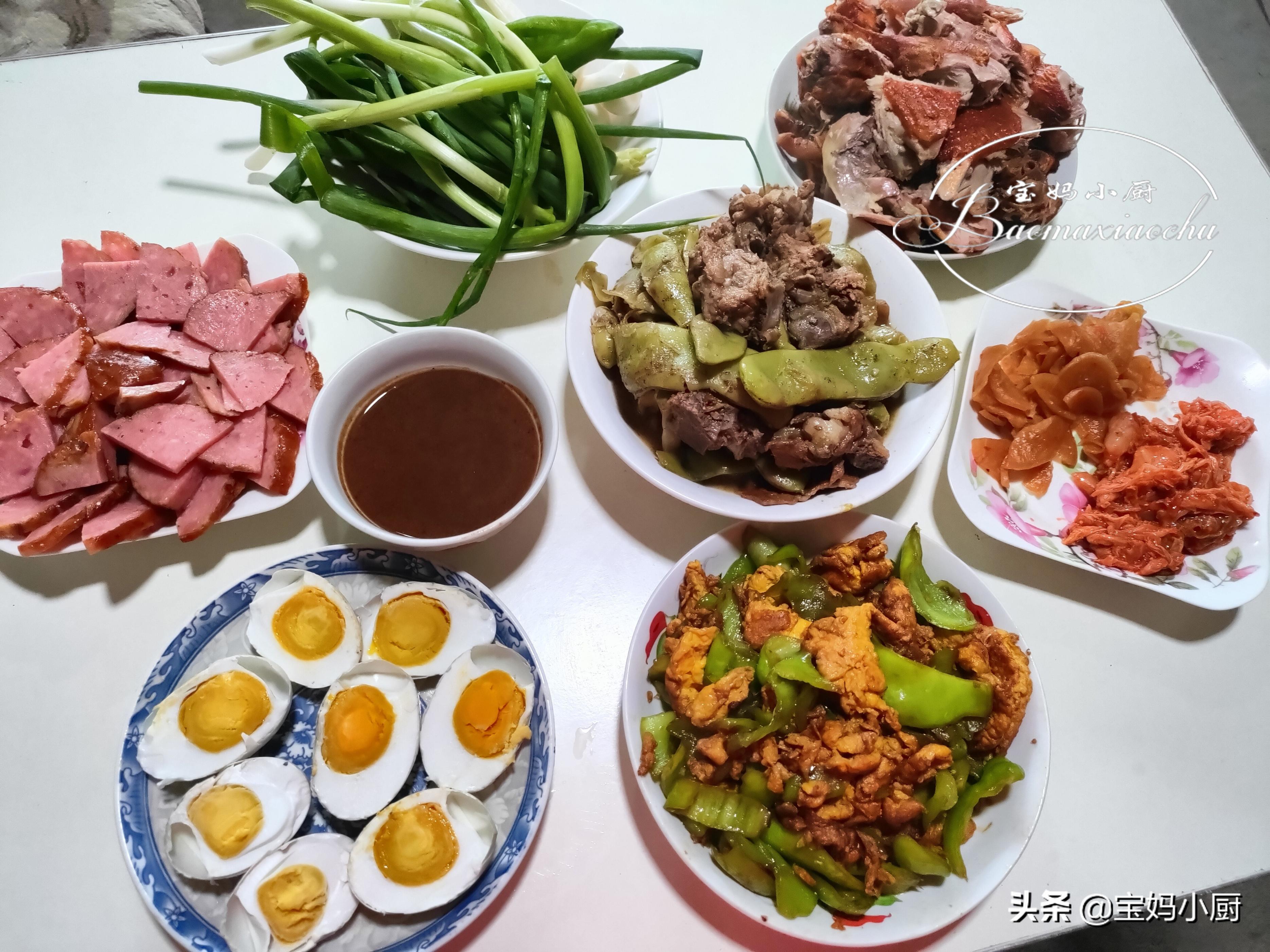 The first meal at home, my 70yearold parents started to eat early in
