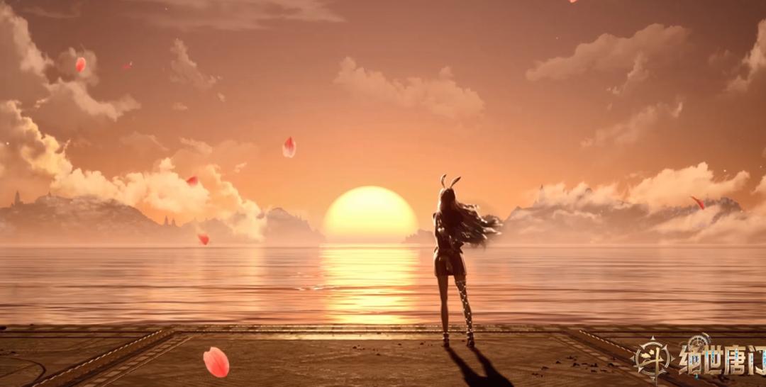 Douluo: As the sun sets, Jiang Nannan's back by the lake is beautiful ...