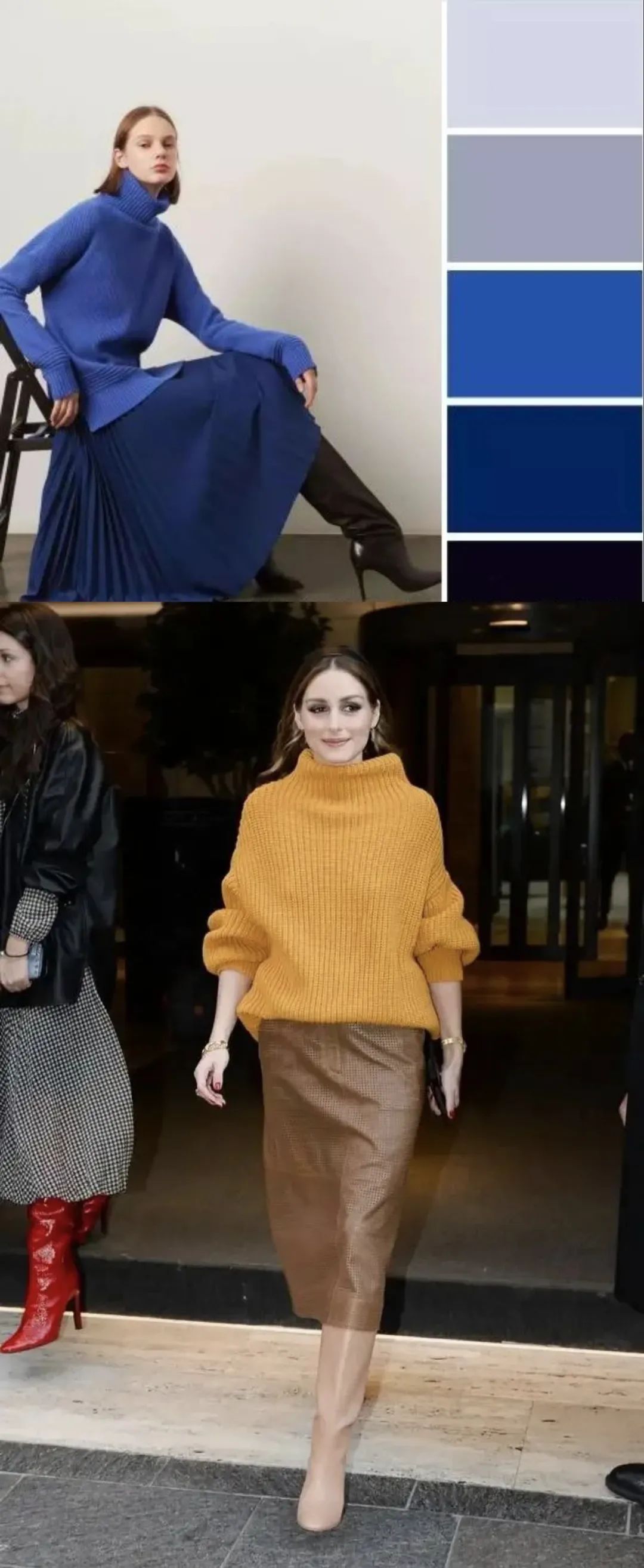 40 matching looks of sweaters and skirts, there is always a set for you ...