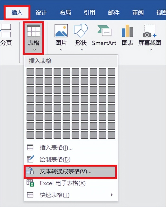 Word 怎麼按分隔符把文字轉換成表格?某些字體的行間距調不小? - 資訊咖