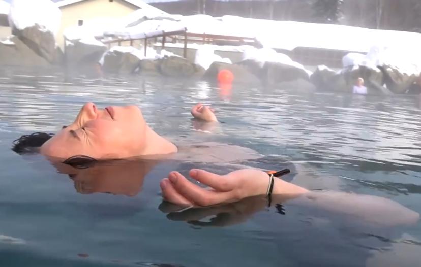 If a person insists on soaking in hot springs for 24 hours, what ...