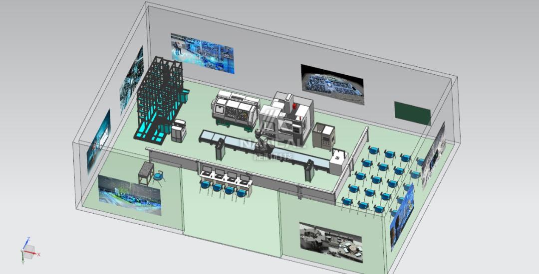 Simple Production Line Layout Simple production line for mechatronics concept design - iMedia