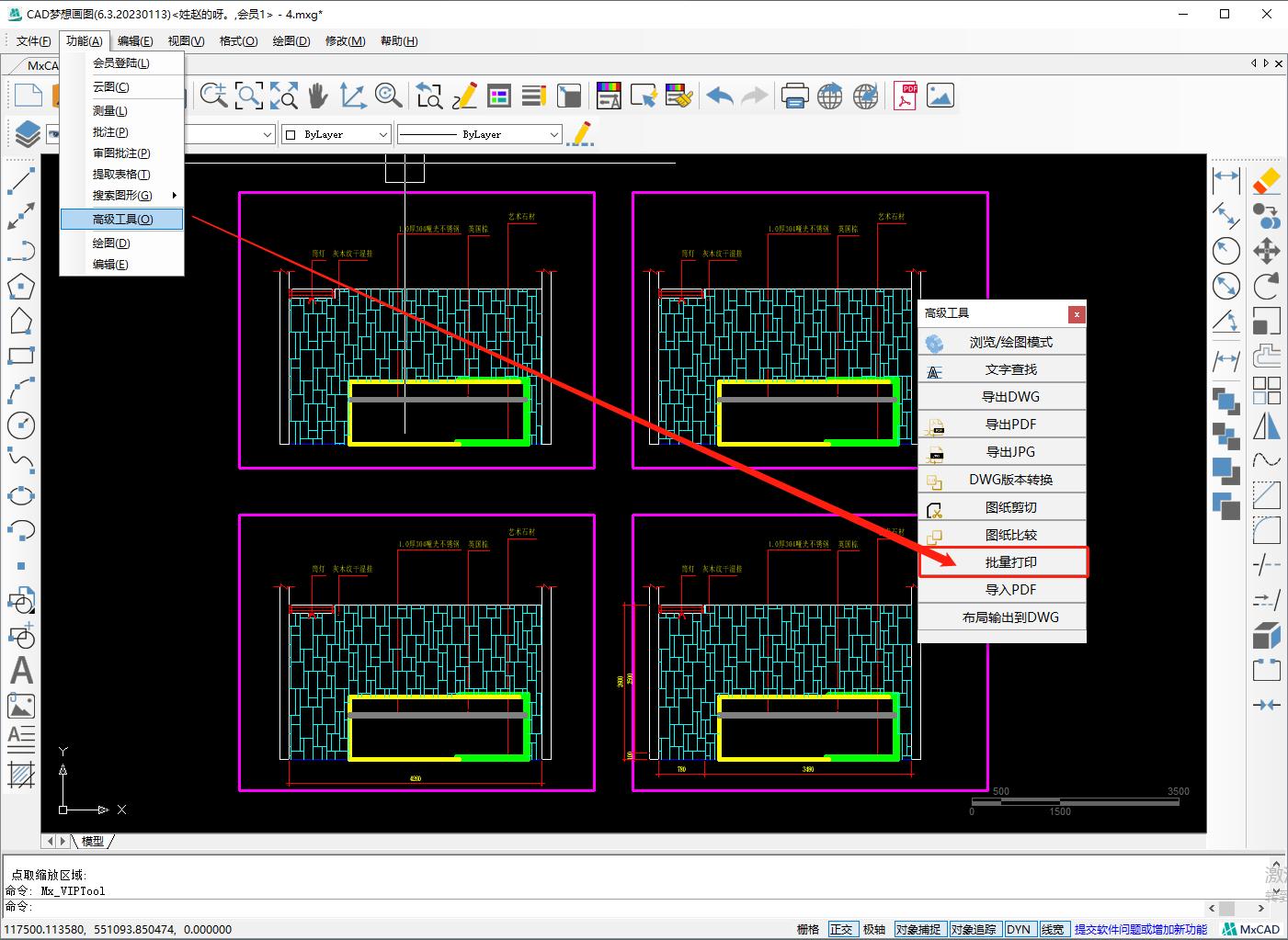 Batch printing of CAD graphics without frame - iNEWS