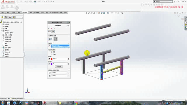 For the steel pipe structure drawn with SolidWorks, it is enough to ...