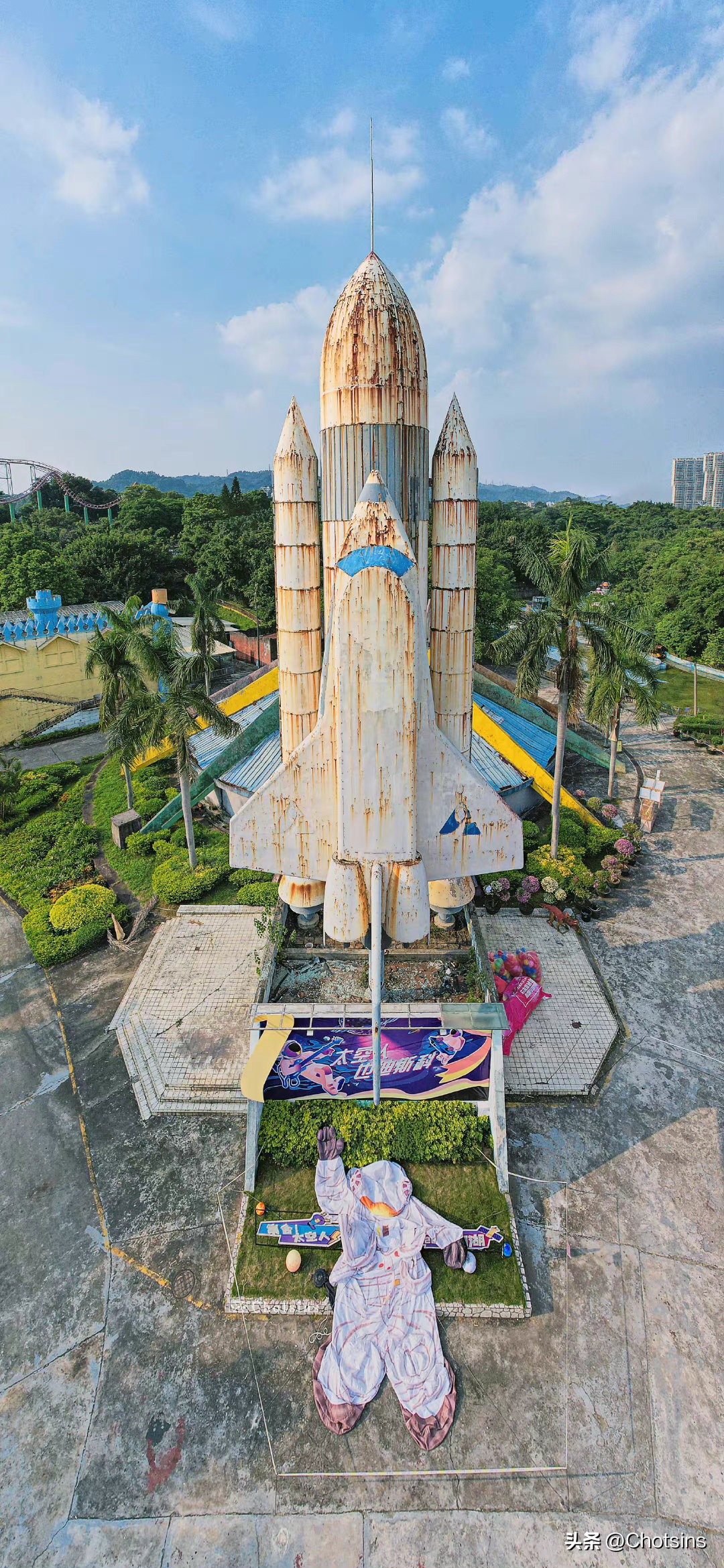 Abandoned roller coaster covered with climbing vines iNEWS