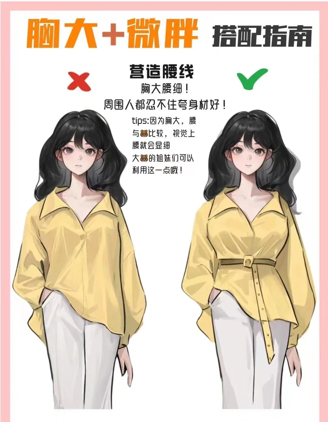 look thinner! Show your figure! Big and slightly fat girls dress like ...