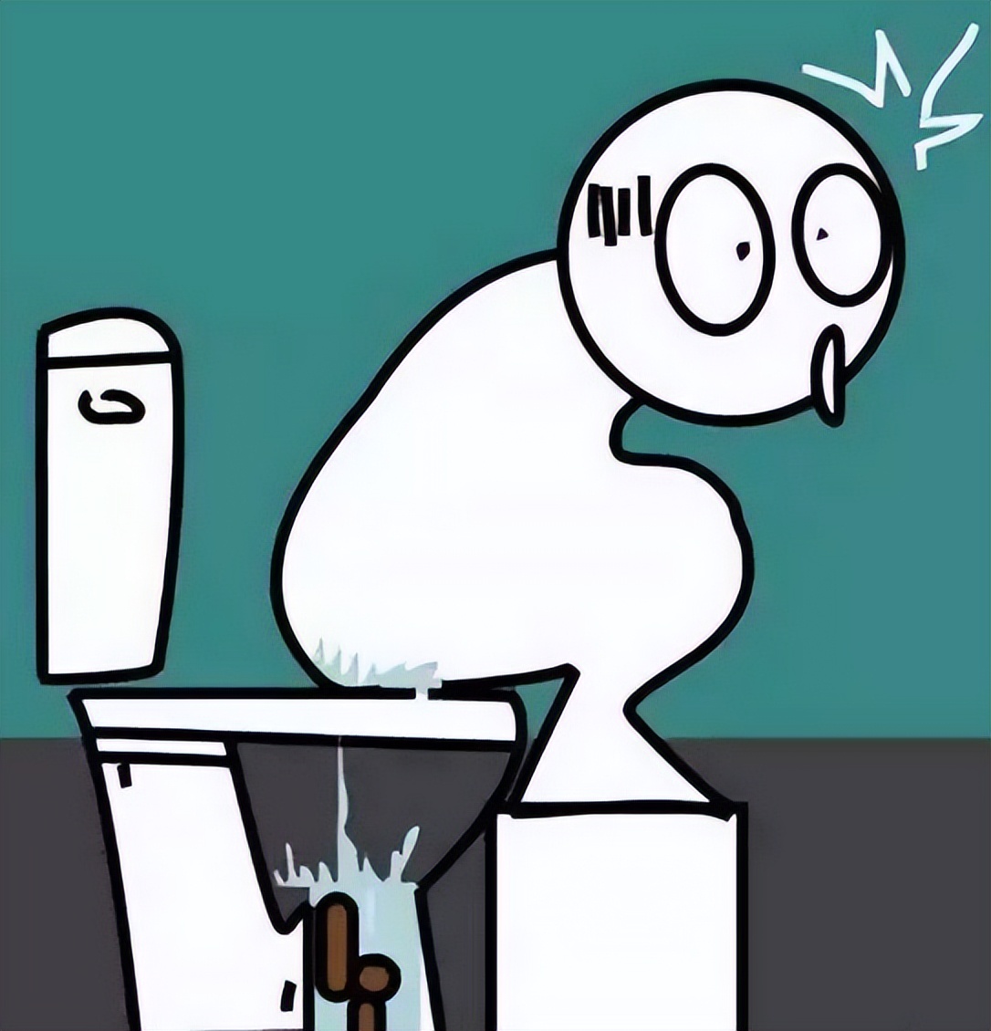 Every time you go to the toilet, you splash a "butt" of water?After 20