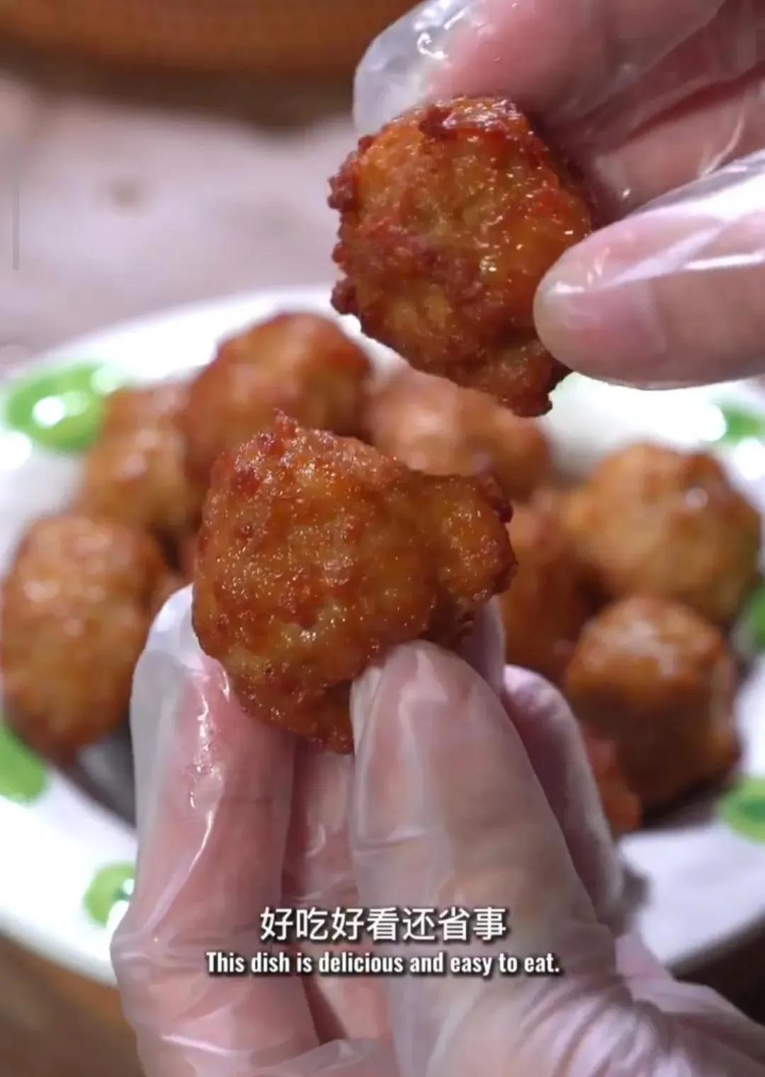 Dry Fried Meatballs Crispy On The Outside And Tender On The Inside