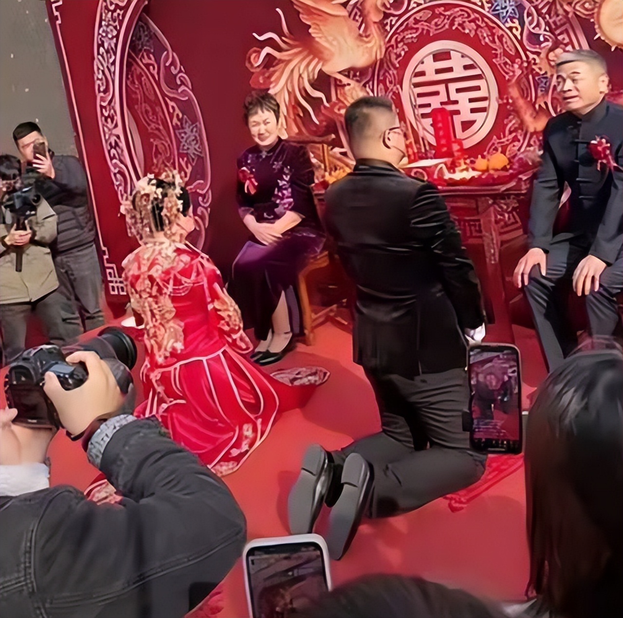 Guo Gangtang's son went back to his hometown to get married, Guo Wei ...