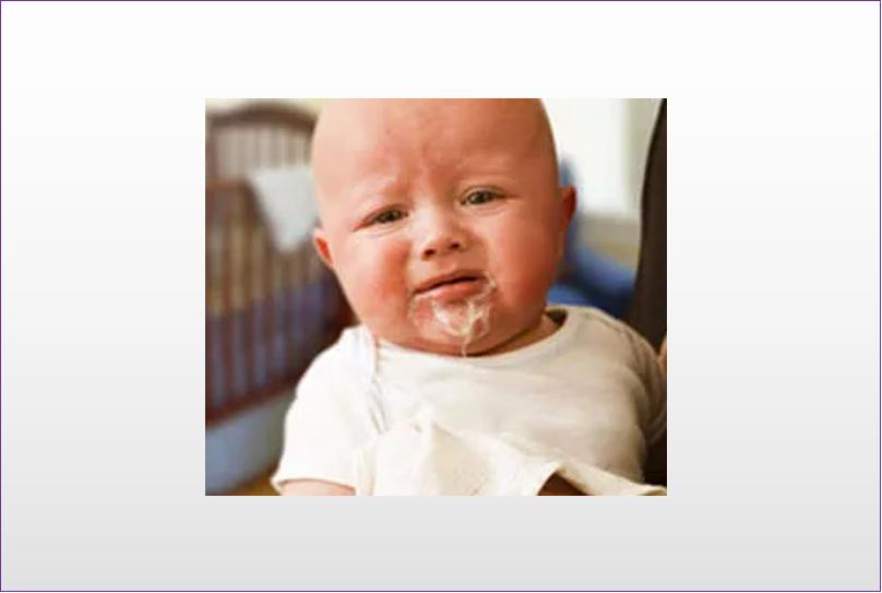 How to feed a baby with vomiting and gastroesophageal reflux? iMedia