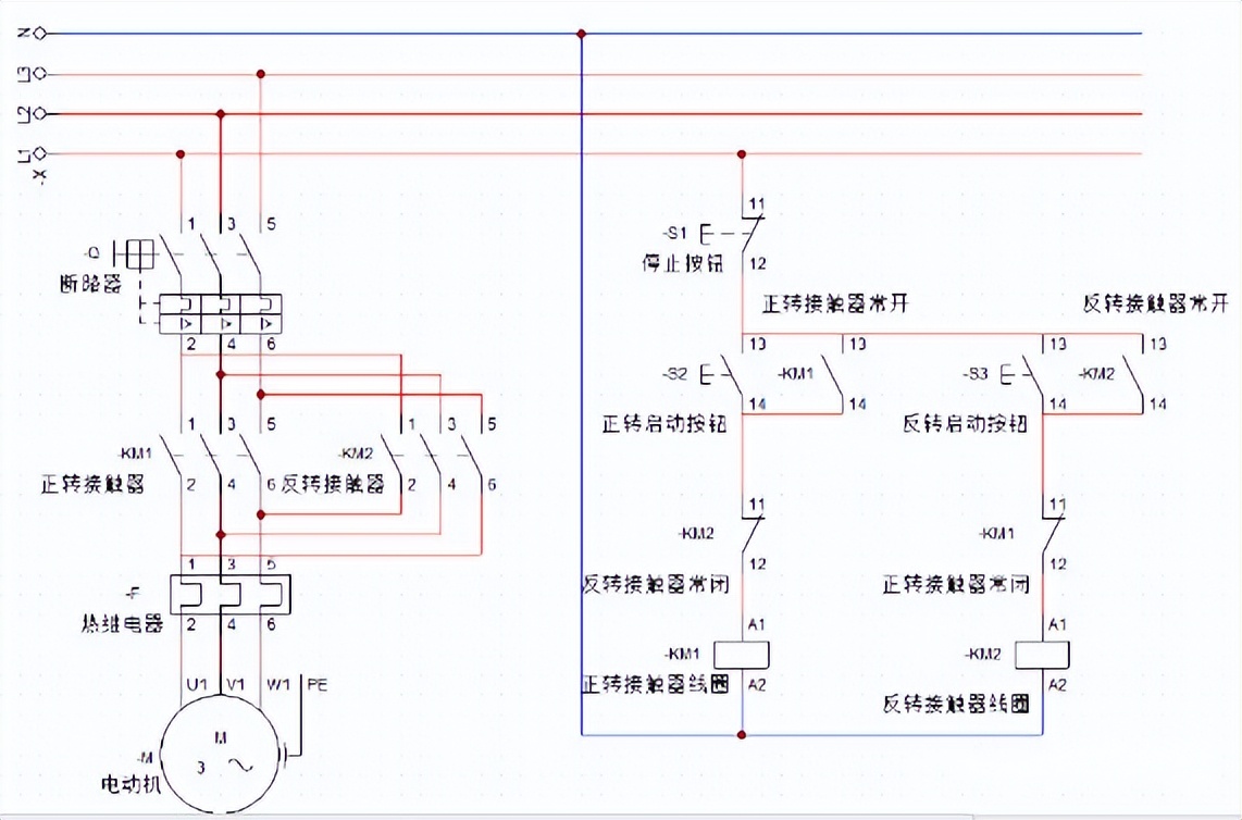 One minute to learn the motor forward and reverse circuit The motor