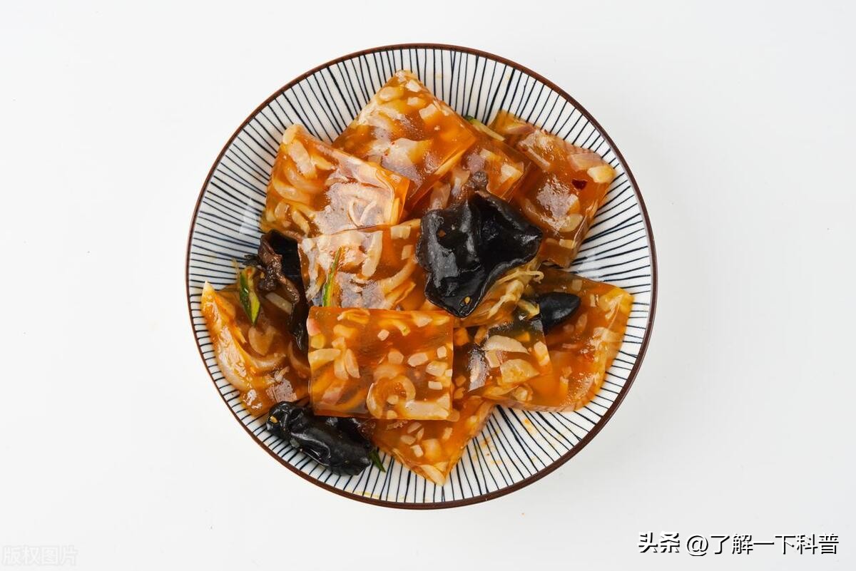 Manchu food pork skin jelly iMedia