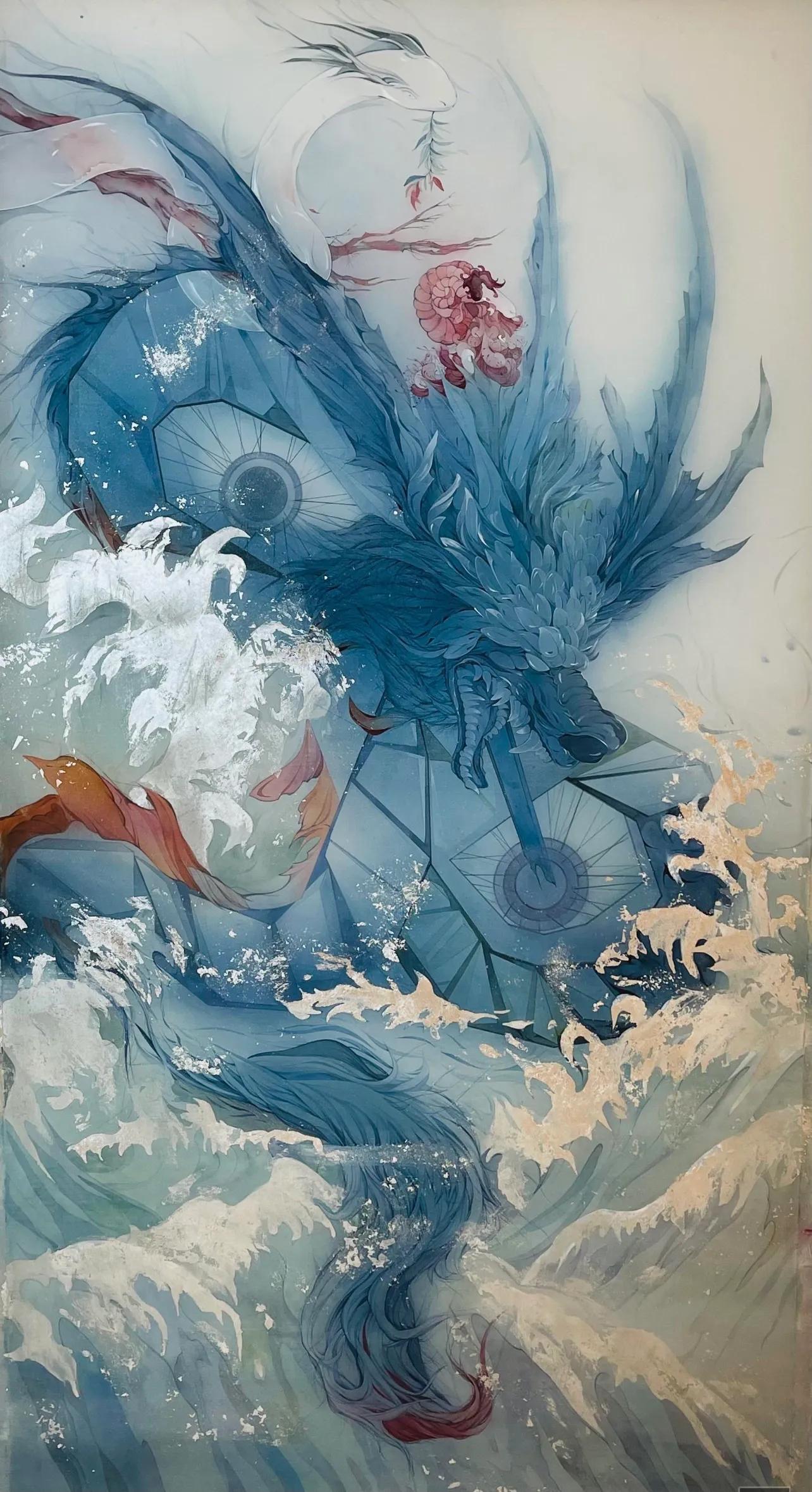 游雯迪版畫作品《藍龍》AP1號 - 資訊咖