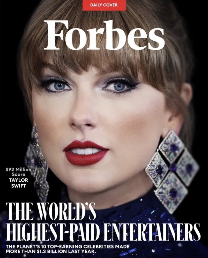 Taylor Swift is the highest paid woman in the world of entertainment ...