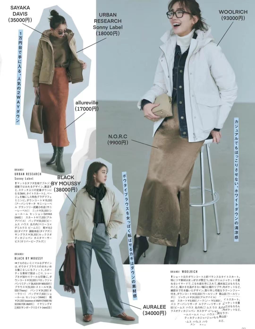 How to wear "down jacket" more feminine?School day miscellaneous