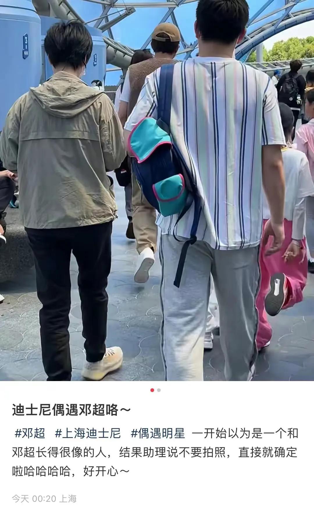 Deng Chao and Sun Li took their children to Shanghai Disneyland to play ...