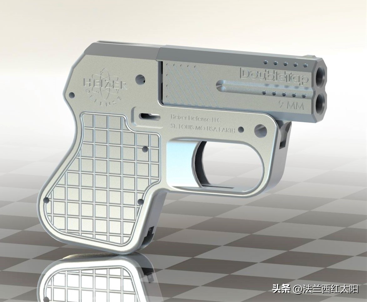 The world's smallest largecaliber pistol DoubleTap Delinga pistol iNEWS