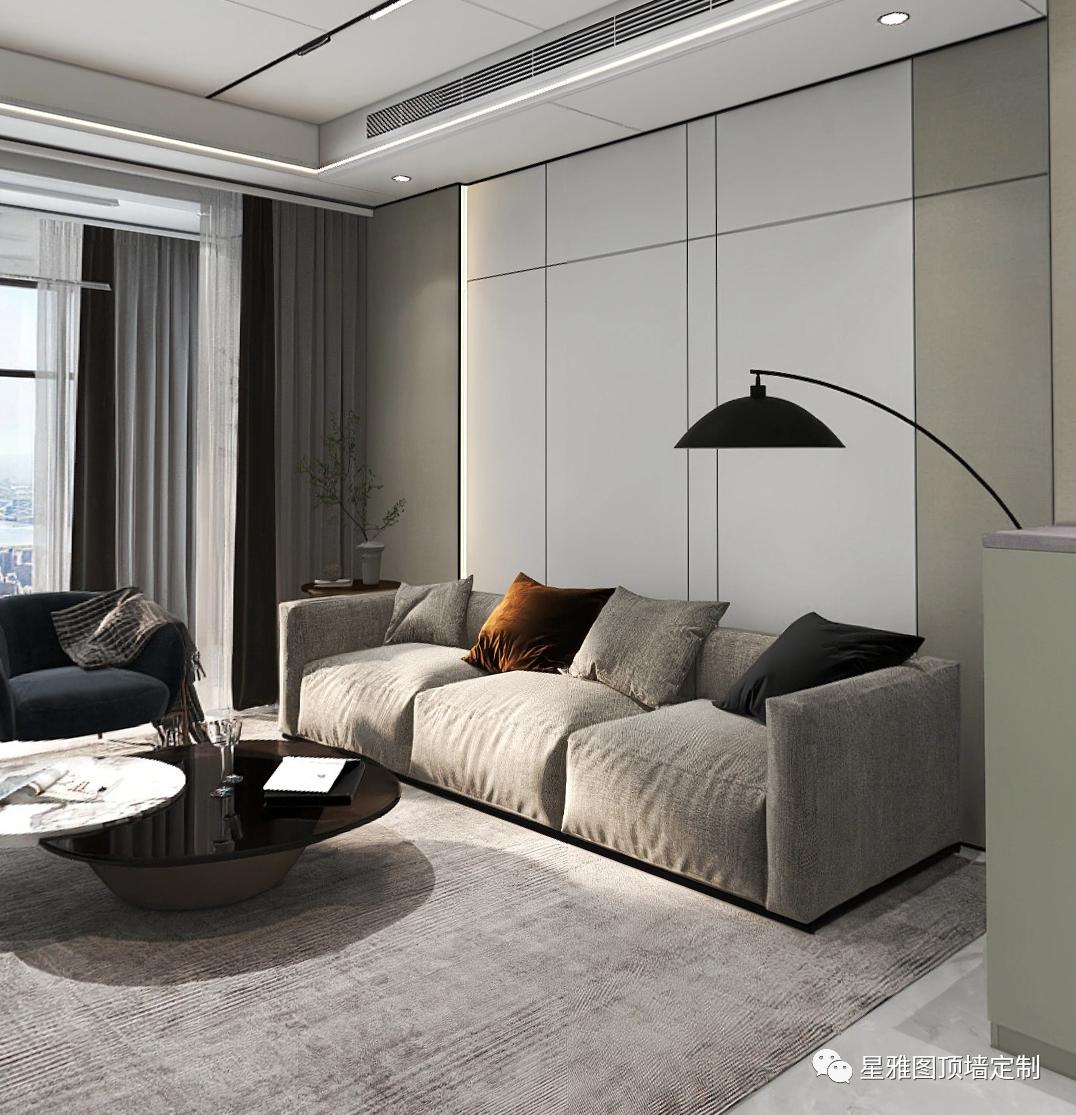 Customization Or Simplicity Full roof wall customization case, 128㎡ of modern minimalist style ...