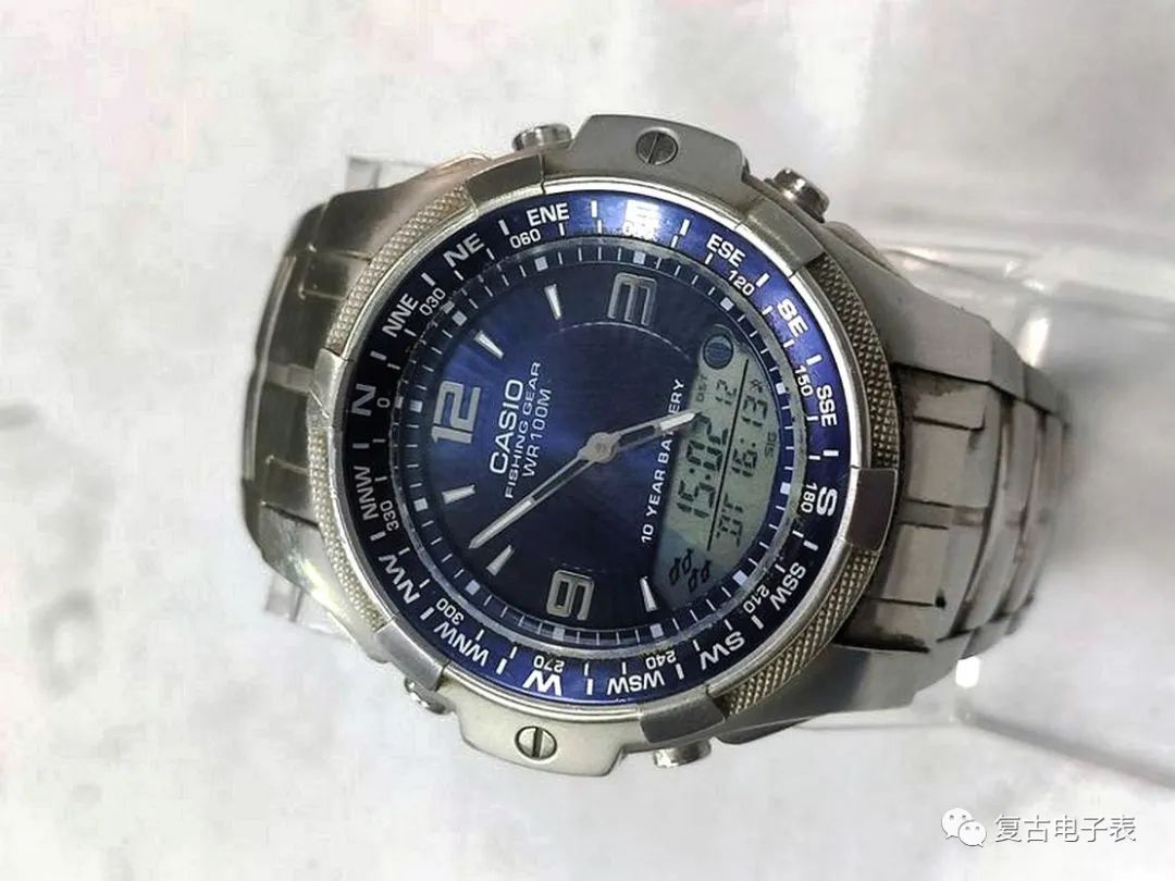 Casio Module 708 Casio full metal dual display hunting and fishing season back to the ...