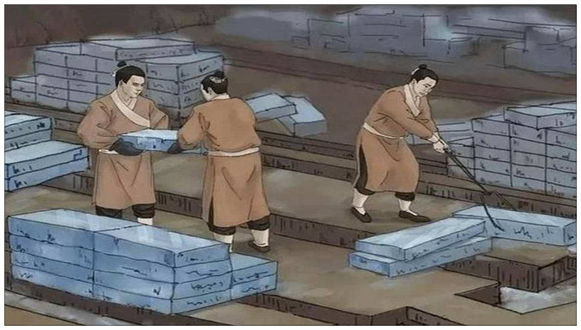 How did the ancients use boiling water to make ice 2000 years ago?Why