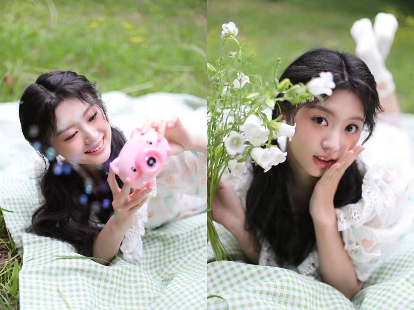 Hao Yilin starred in the web drama "Three Points Wild" as a sweet girl ...