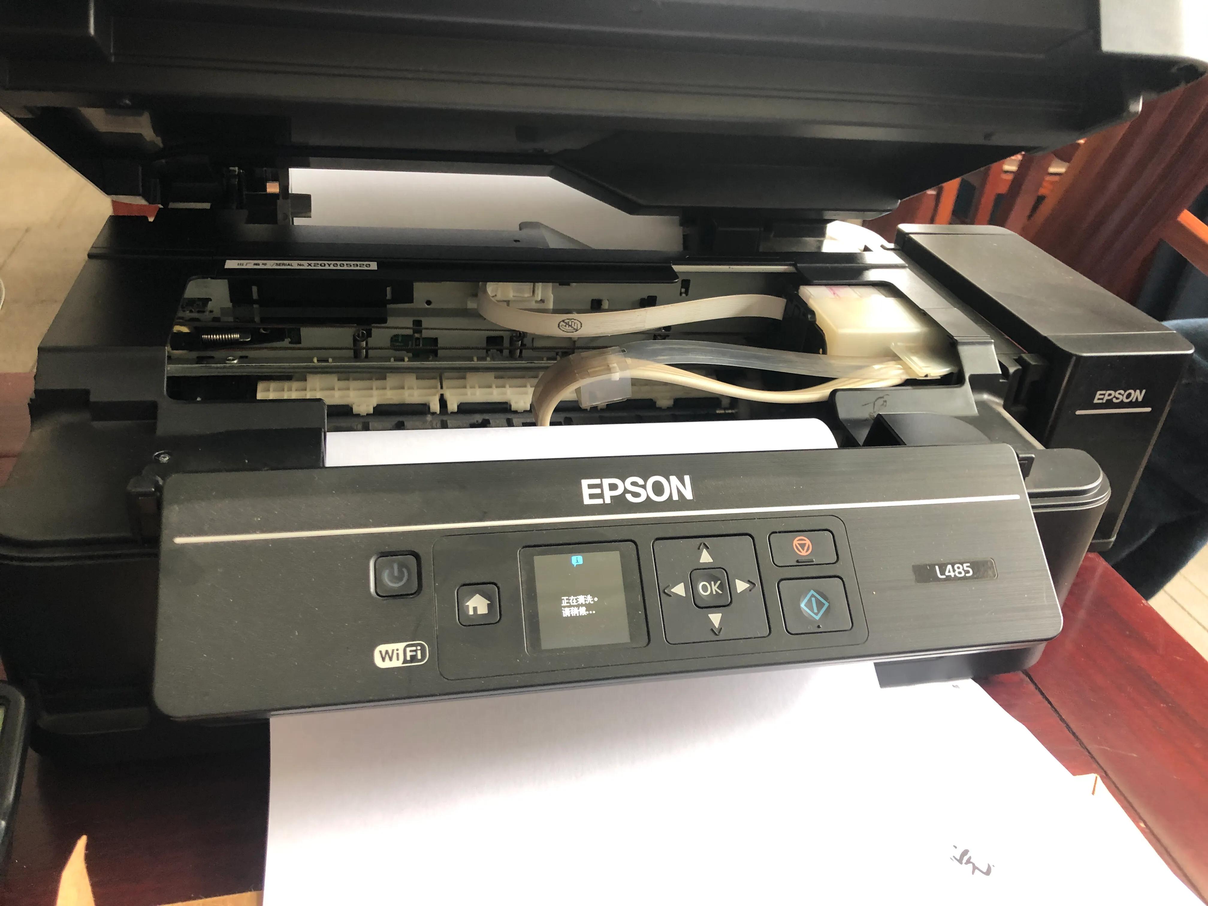 Epson L485 printer nozzle blocked, no black, red solution! - iMedia
