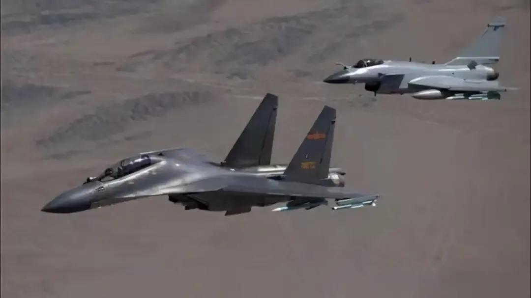 J-10 and J-16 fighter of Chinese air force