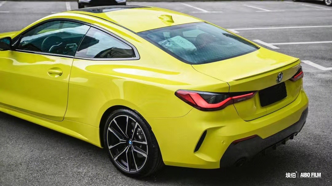 Eber Color Change Film PET St. Paul Yellow - BMW, yellow-green like a ...