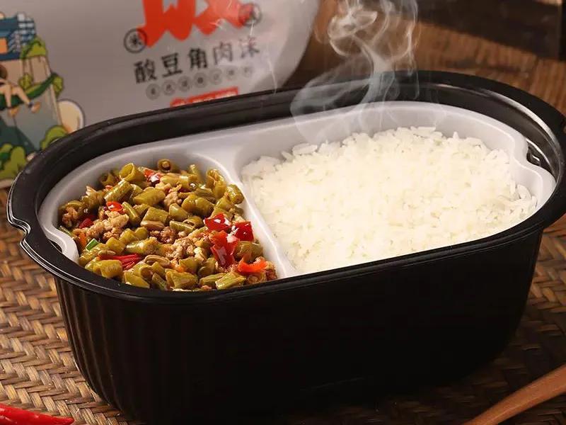 The rice in the self-heating rice is not real rice, but artificially ...