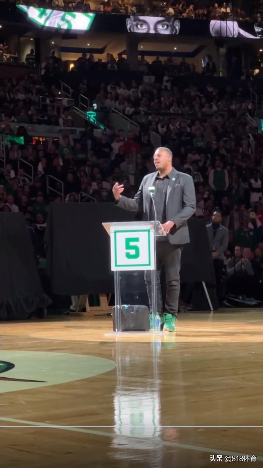 Breaking defense! retired jersey and Ray Allen hugged tears