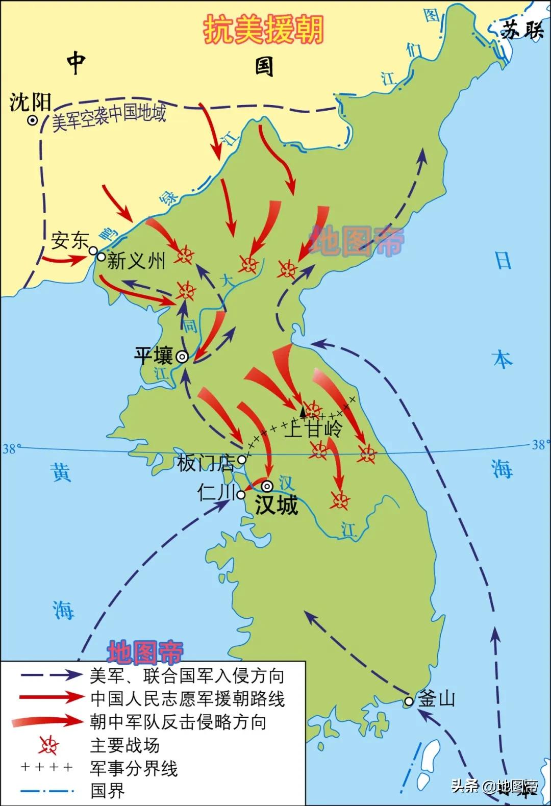 Where are Changjin Lake and Shuimen Bridge?Look at the map at a glance