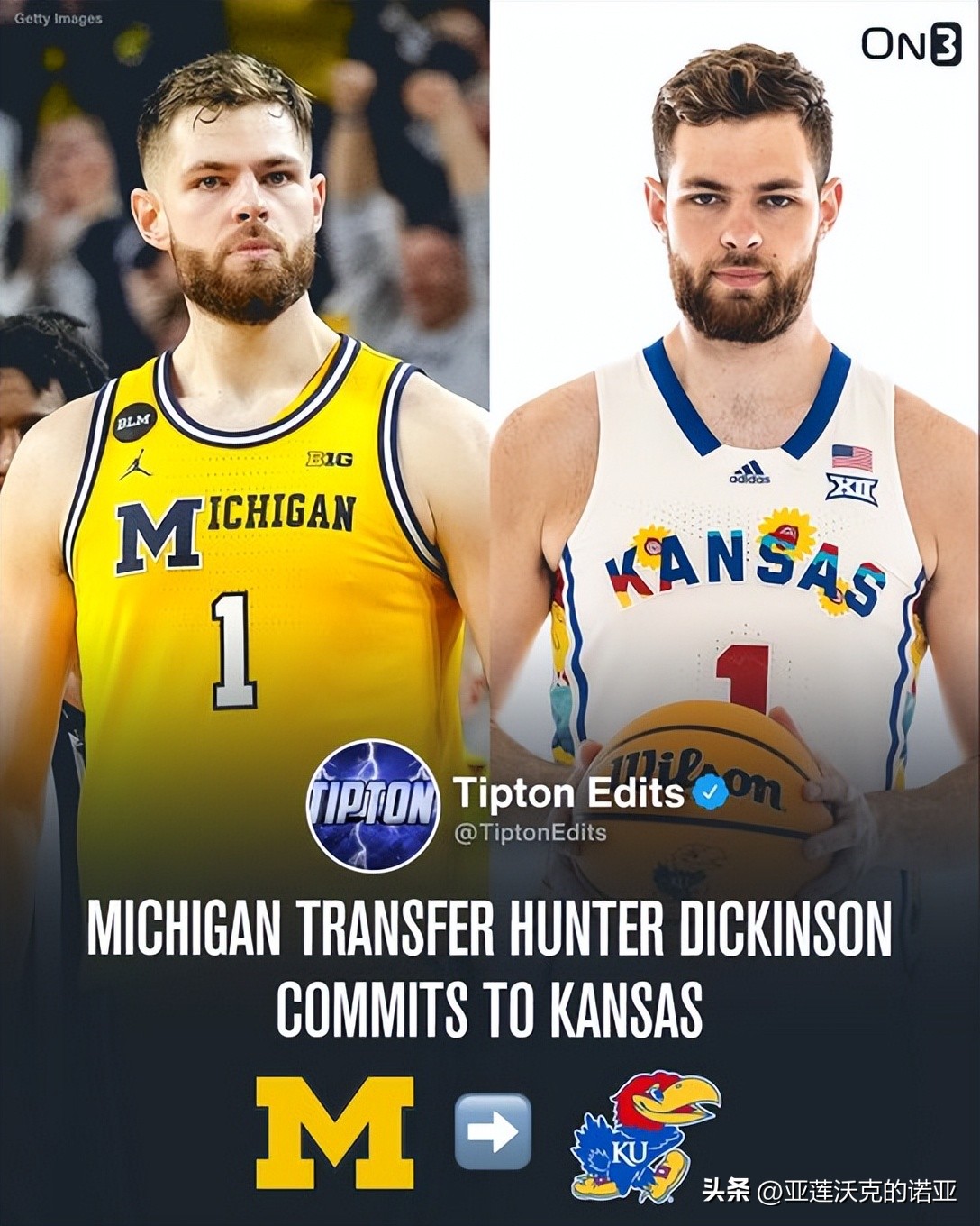 Michigan Center Hunter Dickinson Announces Transfer To NCAA University ...