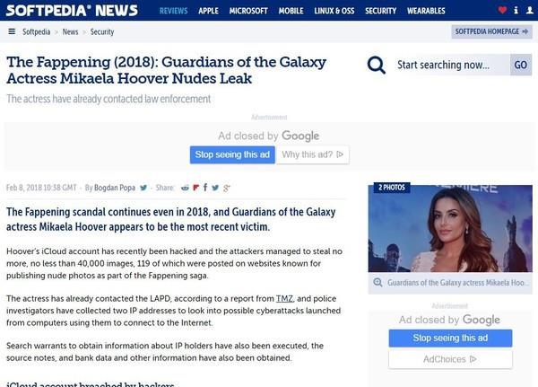 Hollywood actress Michaela's iCloud hacked, multiple nude photos leaked