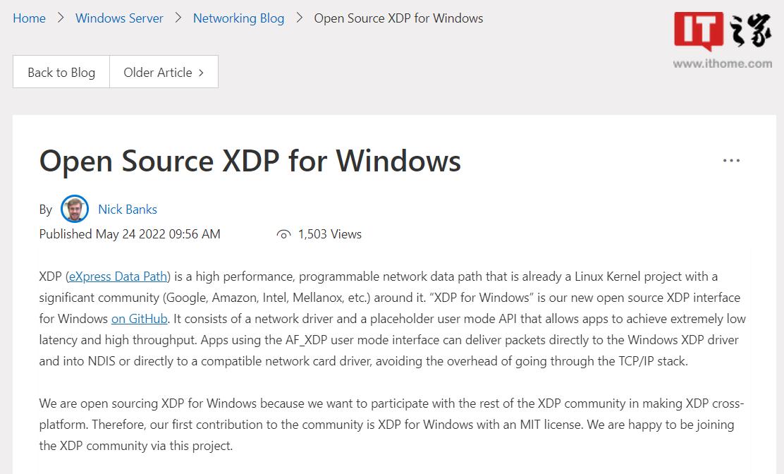 Microsoft brings the Linux XDP project to Windows for highperformance