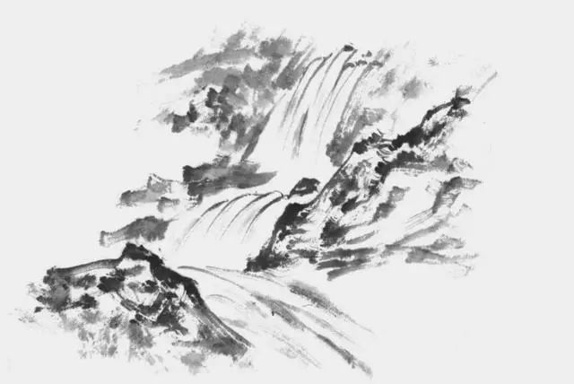 Spring Water Simple Drawing Basic drawing steps of spring water and waterfall - iMedia