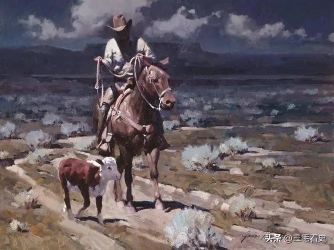 How did cowboy culture originate in the American West in the early 19th