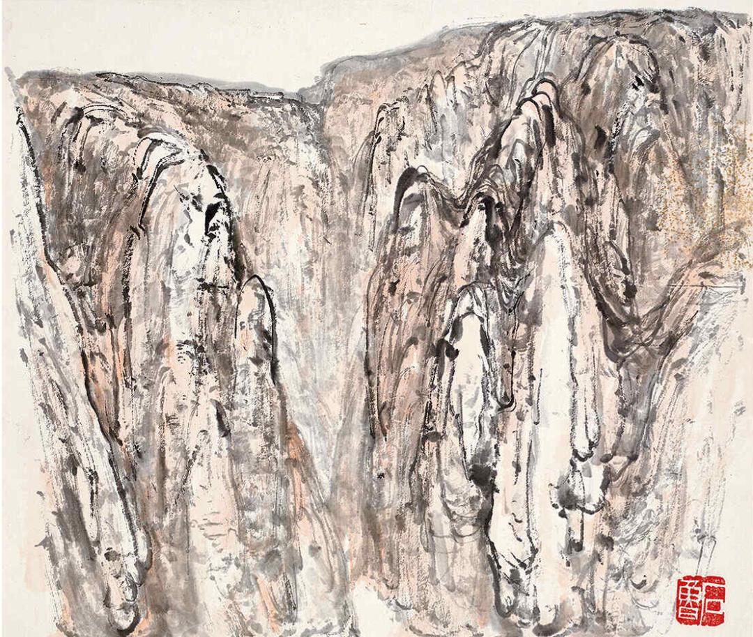 石魯 壯勢雄強的山水畫! - 頭條匯